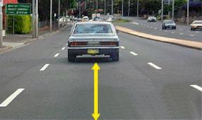 You should leave a gap between your vehicle and the one you are following. In good conditions the gap should be: - You should leave a gap between your vehicle and the one you are following. In good conditions the gap should be: