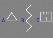 Which sign painted on the road tells you there is a pedestrian crossing ahead? - Which sign painted on the road tells you there is a pedestrian crossing ahead?