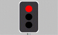 At traffic lights what is meant when a red light appears? - At traffic lights what is meant when a red light appears?